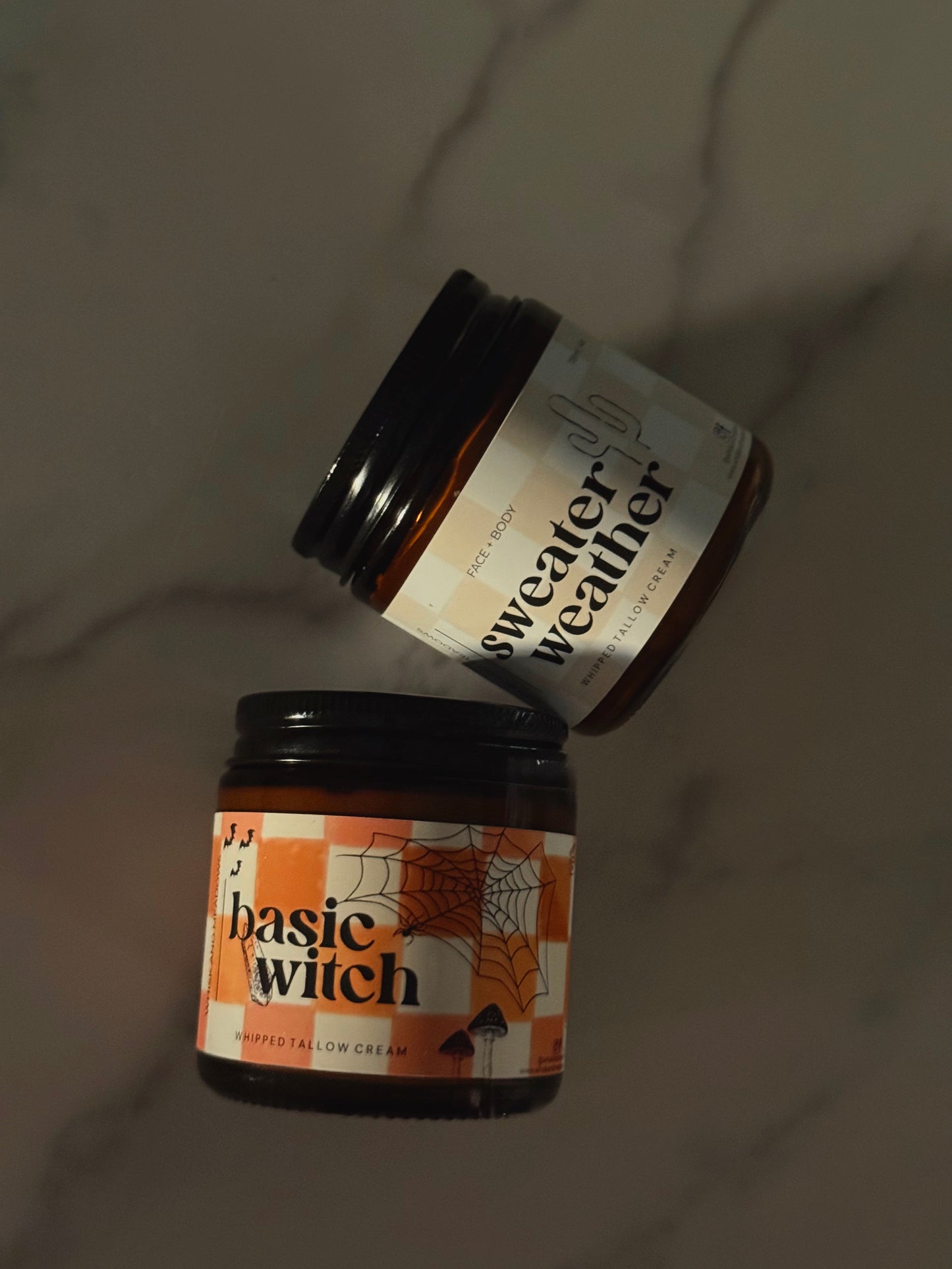 Sweater Weather and Basic Witch, Seasonal Whipped Tallow Creams