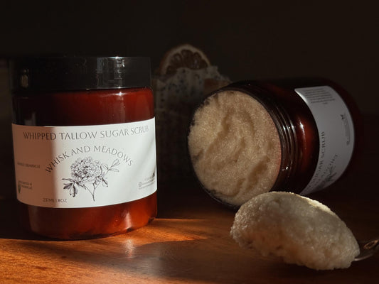 Orange Creamsicle Whipped Tallow Sugar Scub